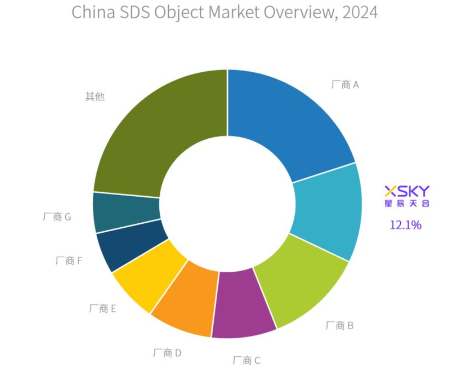 2024 Q4 中国 SDS 市场报告，XSKY 保持 22.8%的高增长